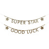 Grinalda Letras glitter dourado